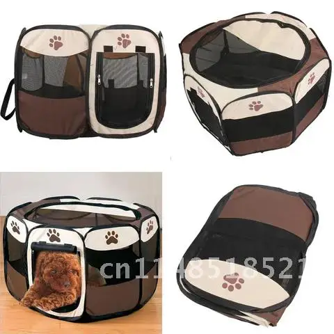 

Print Claw Portable Foldable Pet Cat Dog Tent House Game Safe Guard Playpen Fence Fence Indoor Outdoor Small Medium Animal Cage