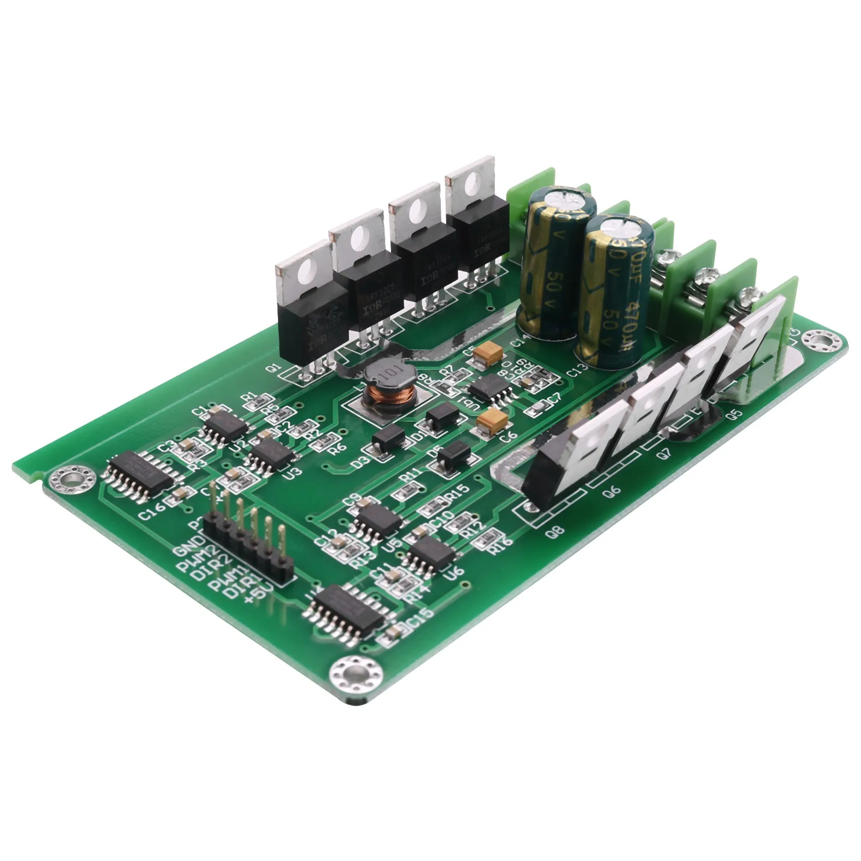 A34R H-Bridge DC Dual Motor Driver PWM Module DC 3~36V 15A Peak 30A IRF3205 High Power Control Board for Arduino Robot Smart Car