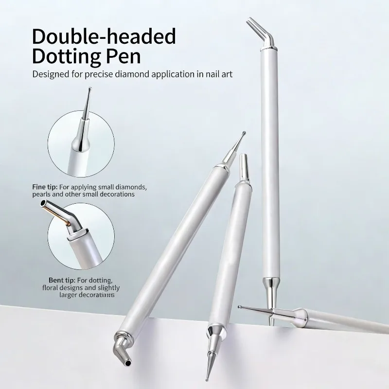 

1pcs Nail Art Rhinestone Pen Dual-Ended Adhesive Rhinestone Pen Jewelry Rhinestone Pick-Up Tool Specialized Nail Art Tool