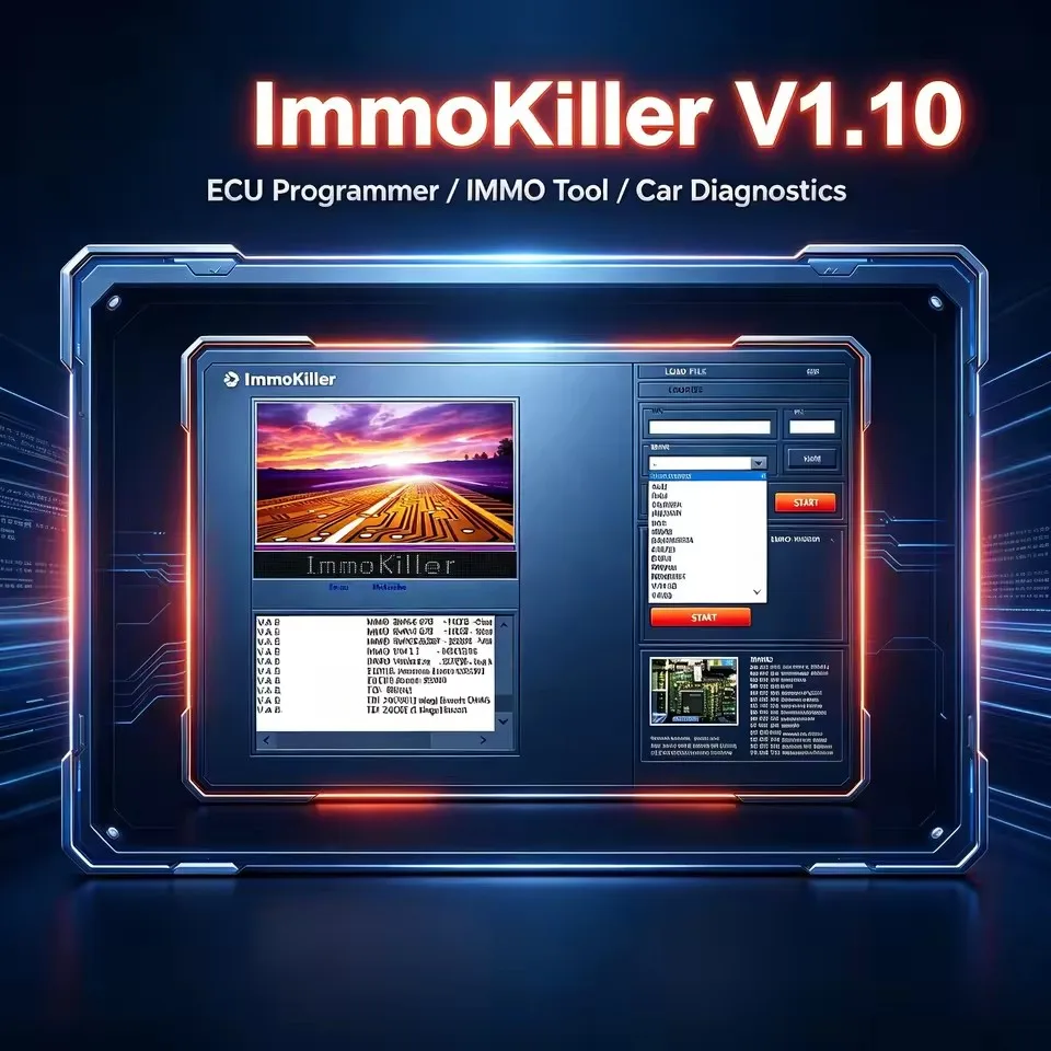 ImmoKiller V1.10 New IMMO Off Software v1.1 Immo Killer ECU Programmer Tool for Car Repairing Passing Virigining the Immobilizer