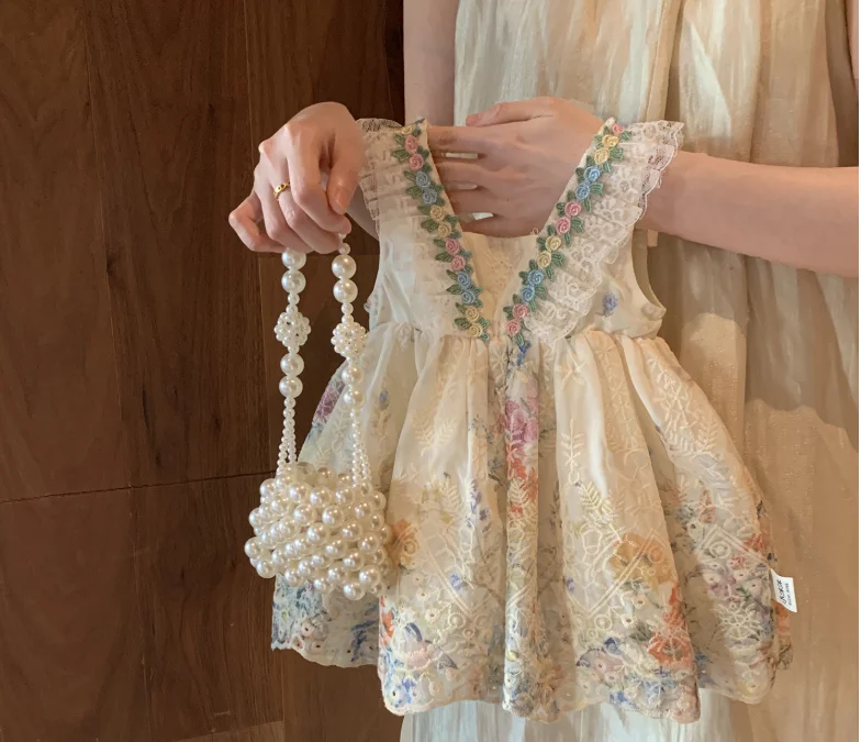 

Новое летнее платье с вышивкой для маленьких девочек, милое милое платье принцессы для детей 1–6 лет