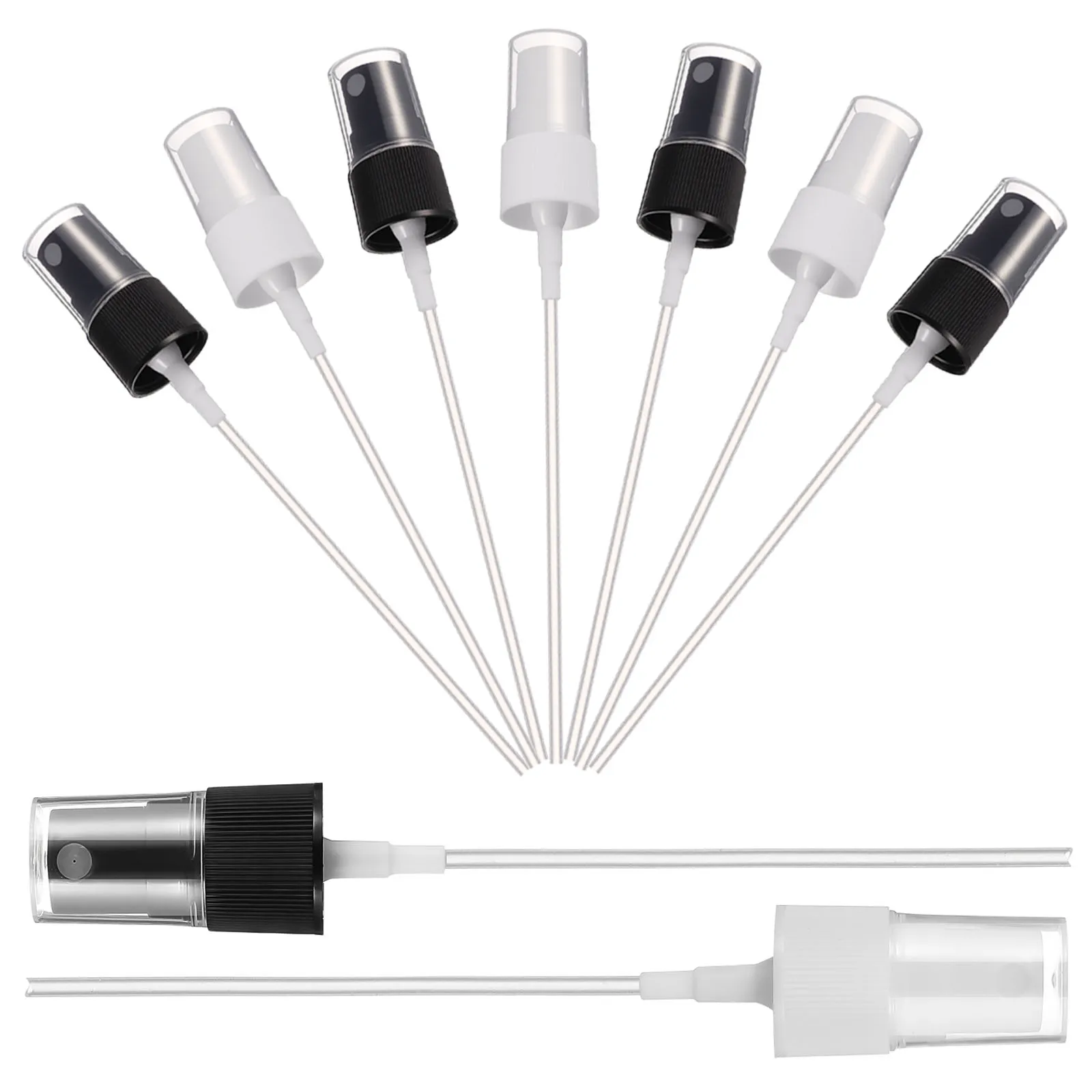 Tête de pulvérisation 10 noirs, 10 blancs, brume Fine de remplacement pour parfum, bouteille de voyage, réutilisation, accessoires de sparyer, pulvérisateur de brume, 20 pièces