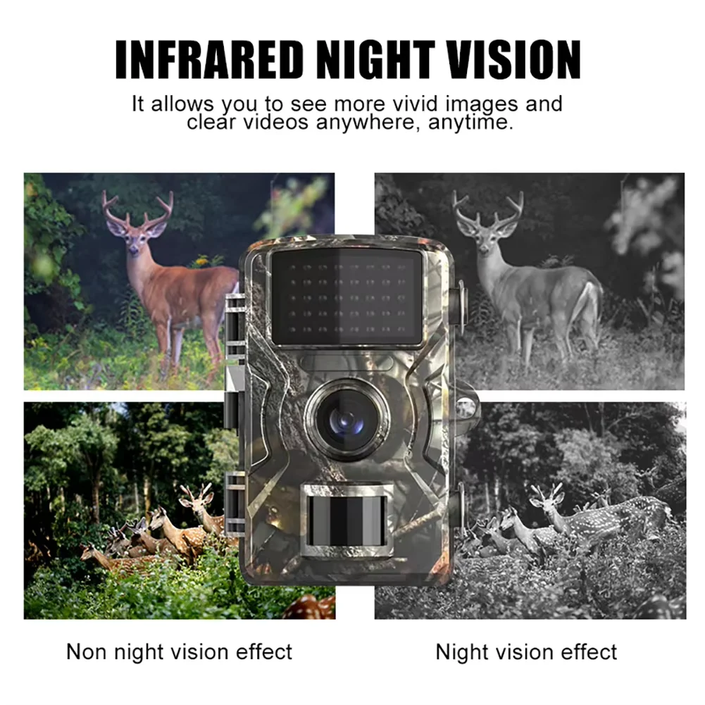 

Hunting Trail Camera16MP 1080P 940nm Infrared Motion Activated Trigger Cam Night Vision Outdoor Wildlife Scouting Photo Traps