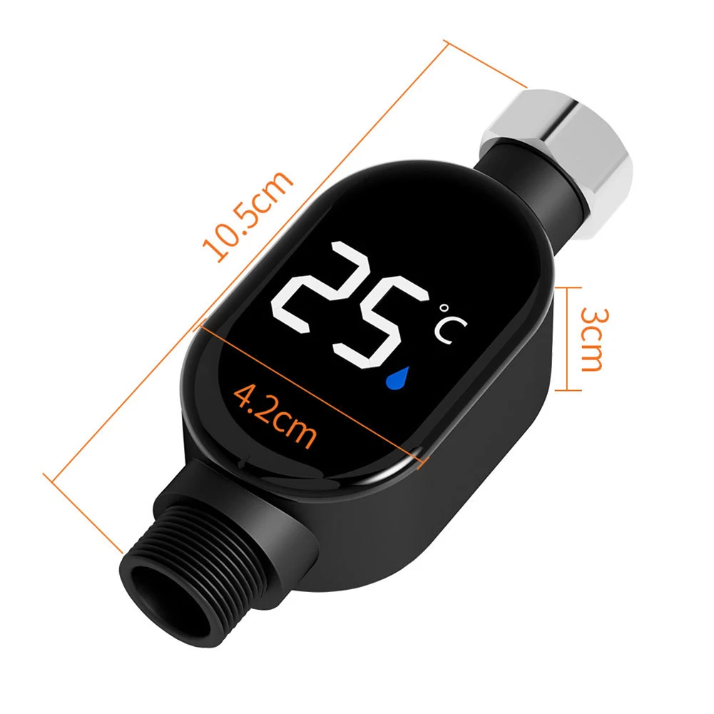 1pcs Shower Thermometer Waterproof Smart Temperature Digital Display Faucet Thermometer Bath Thermometer Tools