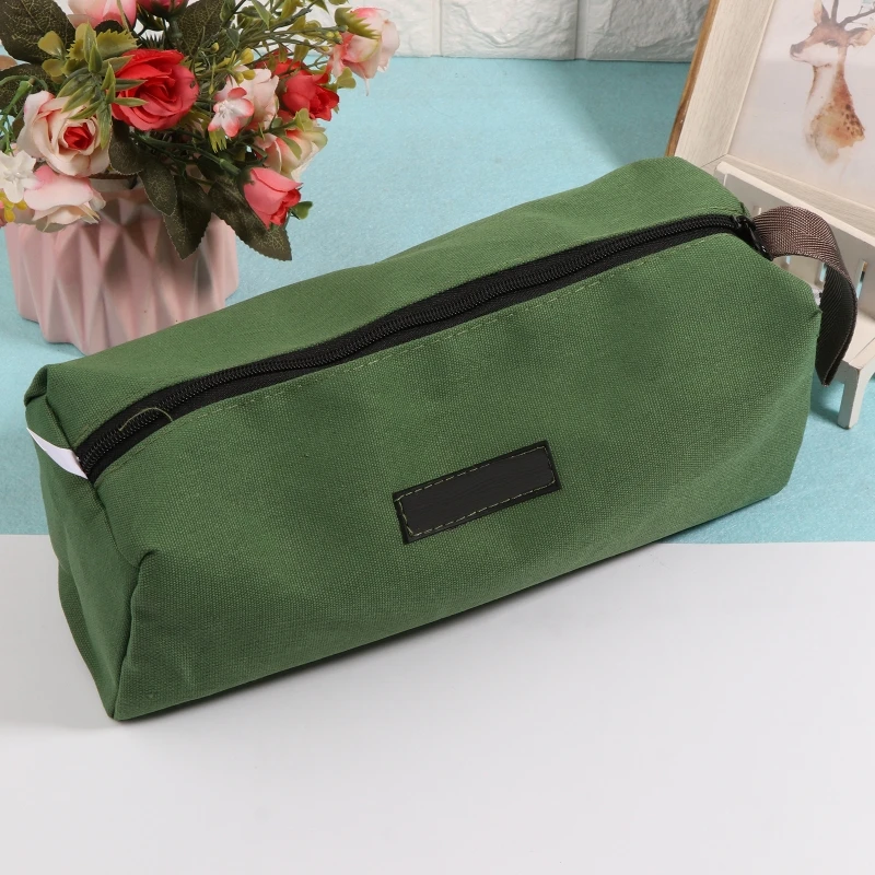 Heavy Duty Canvas Tool Bag Multi-function High Capacity Tool Storage Handbag Wearproof Canvas Work Bag for Cars Drill