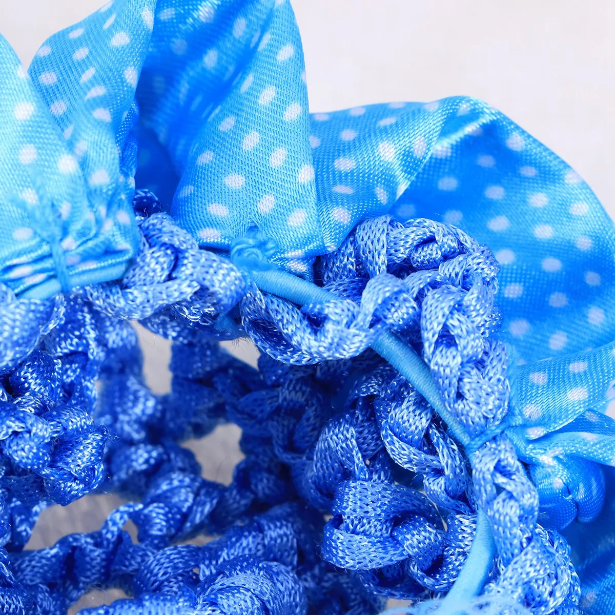 

4Pcs Hair Snood Elastic Satin Ruffles Hairnet Ballet Dance Performance Black White Blue Pink Hair Net Snood Net