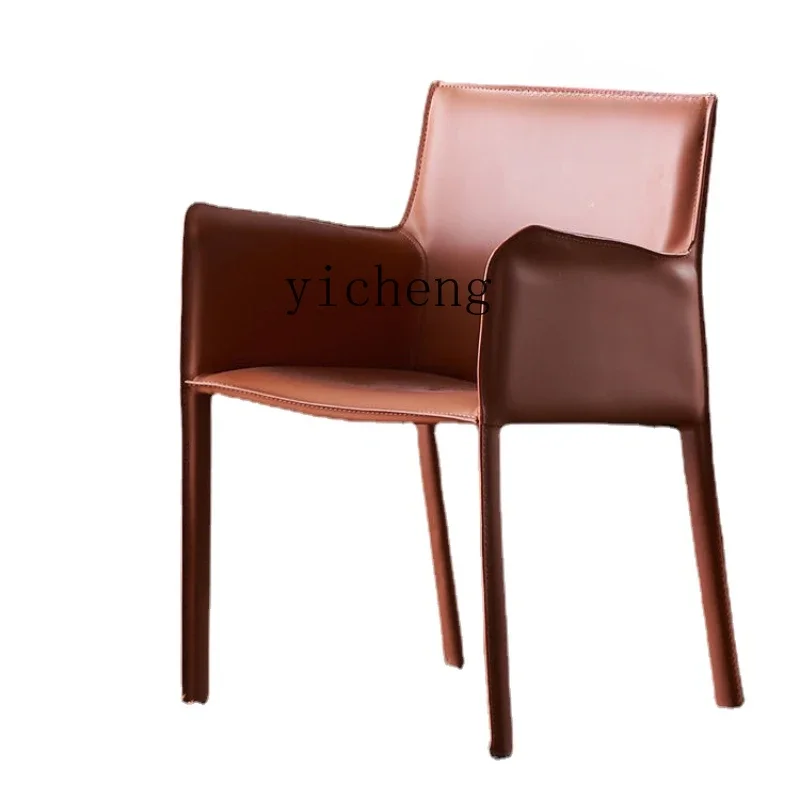 ZK Light Luxury Dining Chair Home Desk Chair Stool Backrest Cosmetic Chair Chair Saddle Chair Dining Chair