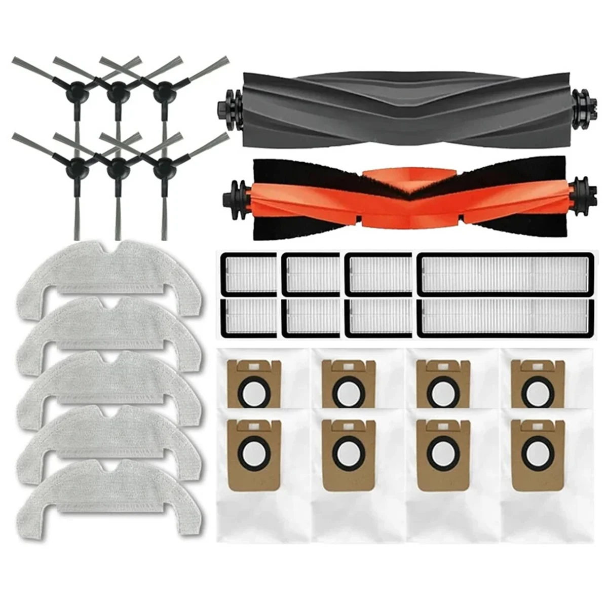 Аксессуары для Dreame D9 Plus Bot D10s Plus Запасные части для робота-пылесоса Основные боковые щетки Салфетки для швабры HEPA-фильтры Мешок для пыли # A66K