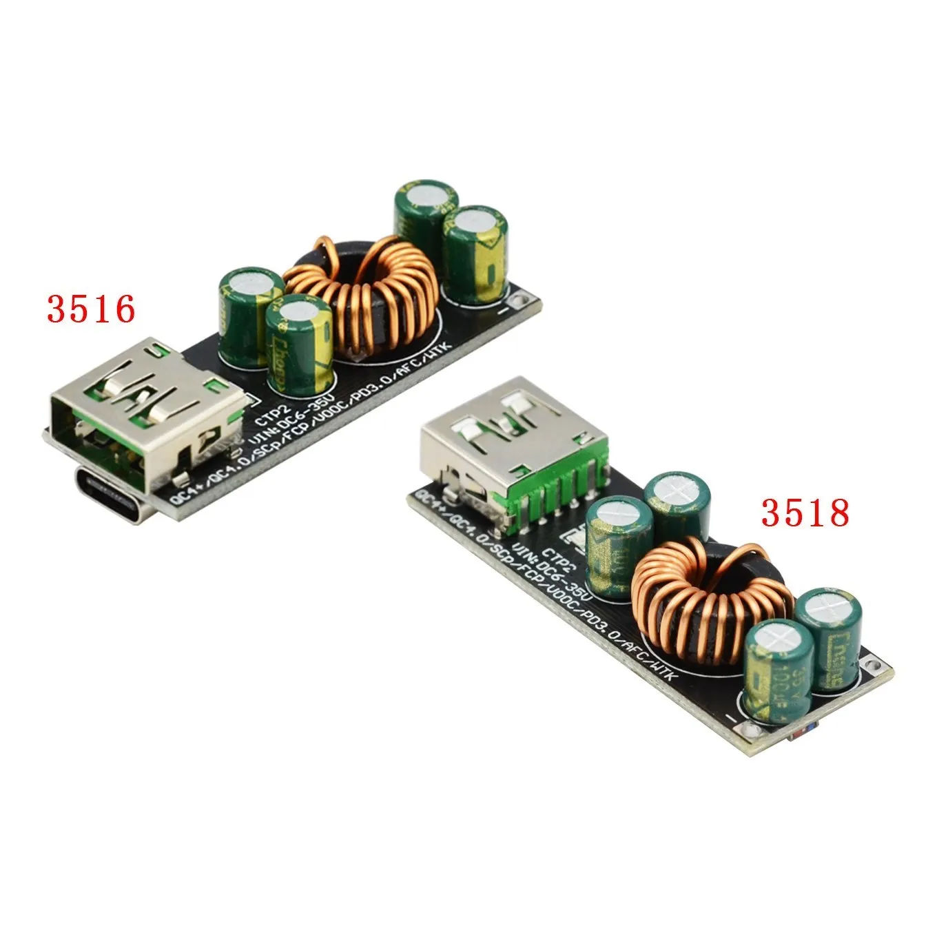 Image of QC4.0 QC3.0 USB Typ-C Handy-Schnellladegerät 6-35V Step-Down-Buck-Boost-Modul für Huawei SCP/FCP Apple PD Qualcomm