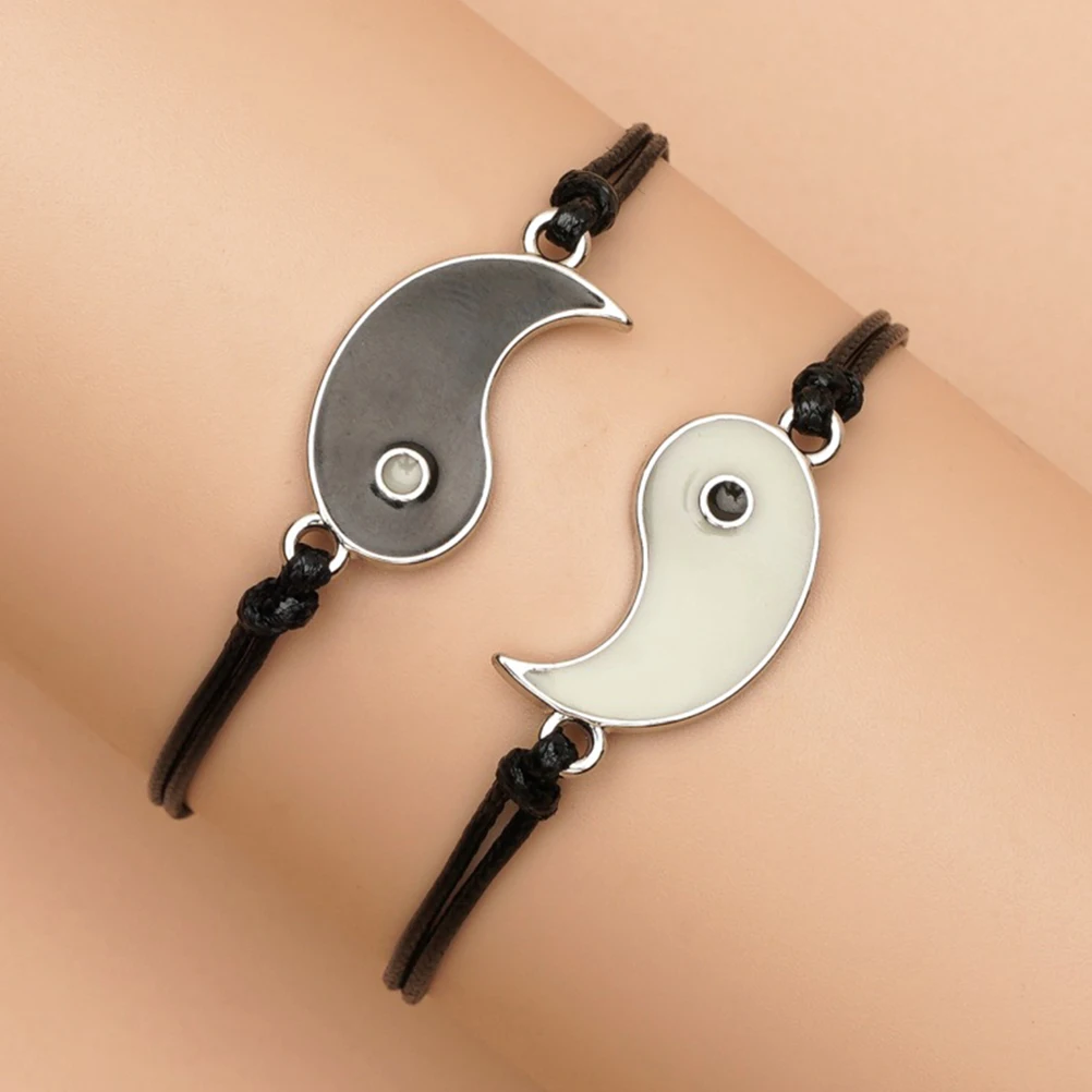 

Tai Chi Bracelet Bracelets Friendship for to Weave String Couples Lovers