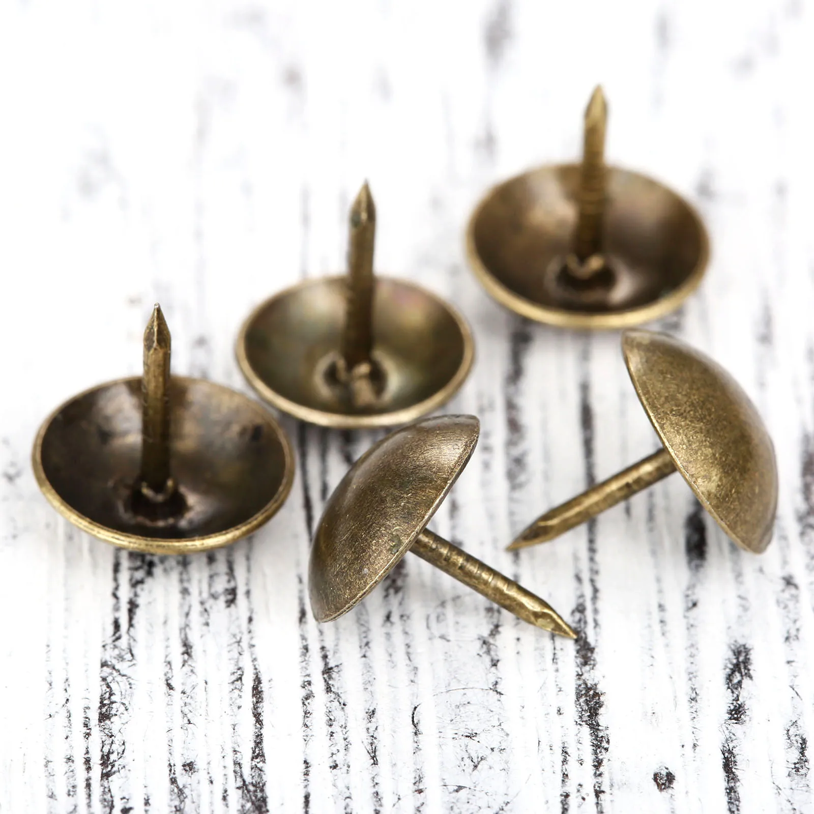 100pcs Retro Upholstery Nails Antique Bronze Decorative Tack Stud Pushpin Doornail Hardware 9x9mm