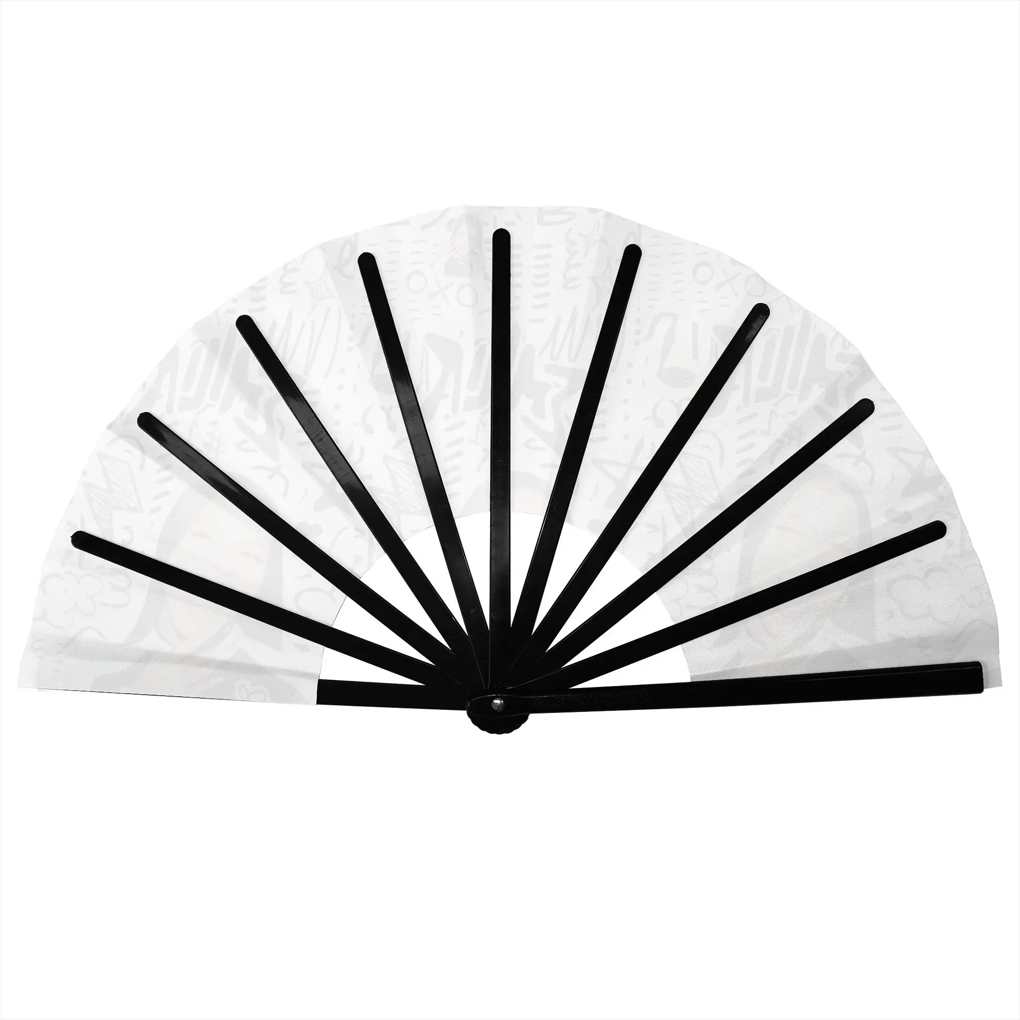 Custom E-Emilia Mernes Promotional Gift Hand Fan Wedding Mp3 Singer Poster Durable Folding Fans Novelty Bulk Pack Fan