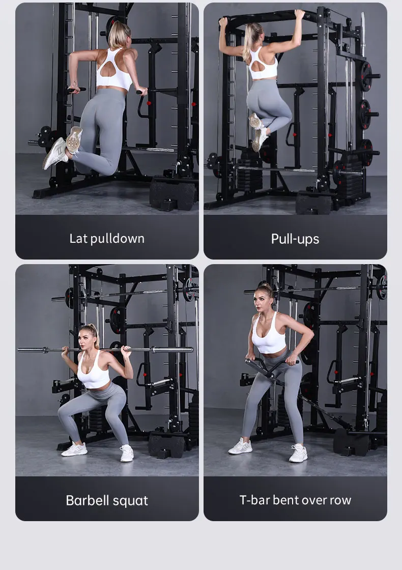 Factory Supplier Home Gym Equipment Squat Rack Power With 50kg Weight Stack Home Cable Crossover Gym Machine