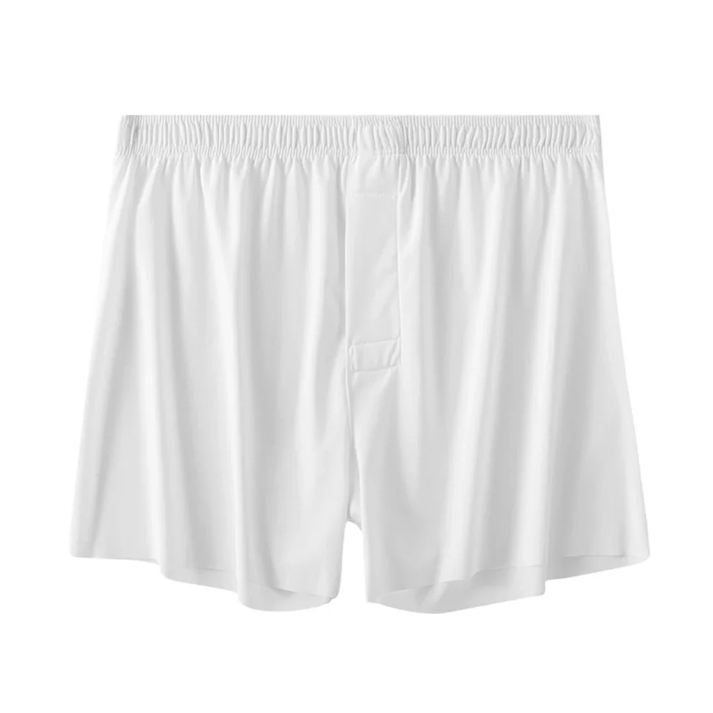 

Mens Ice Silk A Luo Pants Plus Size Boxer Pants Breathable Boxers Underwear Convex Pouch Underpants Loose Home Shorts Trunks