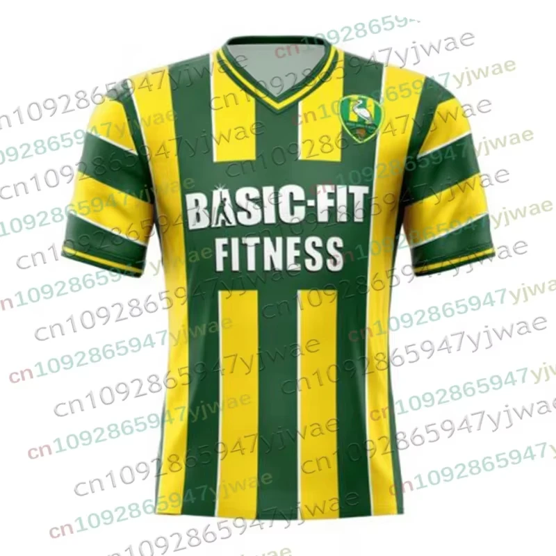 26/27 Ado Den Haag Fans Fußballtrikot Herbst Damen Herren Atmungsaktives Schnelltrocknendes Trainings-Oberteil Locker Sitzendes Fitness-Set für Erwachsene/Kinder T-Shirt – Detail 12
