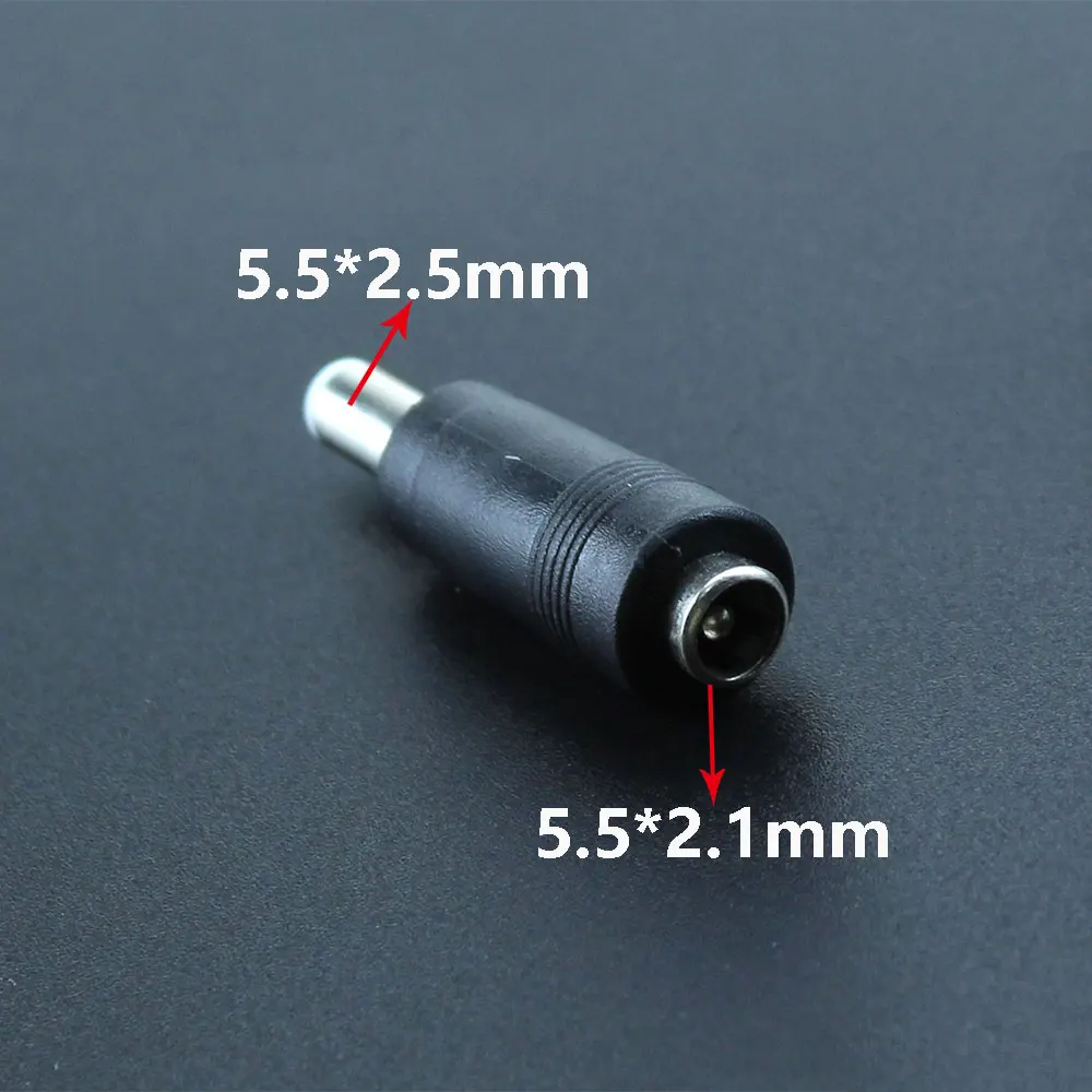 

5.5 x 2.1 mm female to 5.5 x 2.5 mm male DC Power Connector Adapter Laptop 5.5*2.1 female to male 5.5*2.5