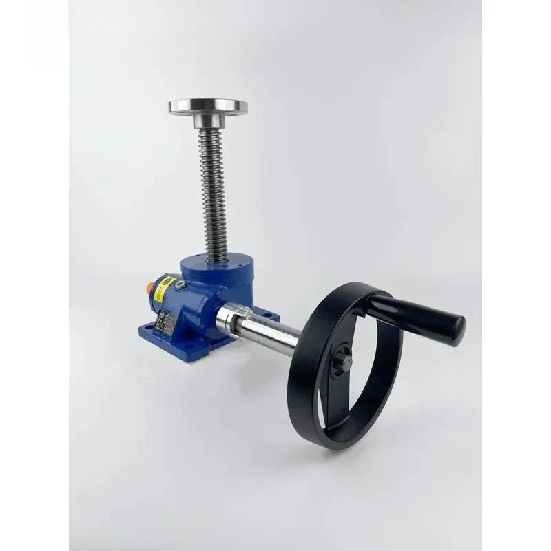 For Screw Worm Wheel Lift Small Hand Screw Vertical Platform Screw Hoist Extended Rod Lift