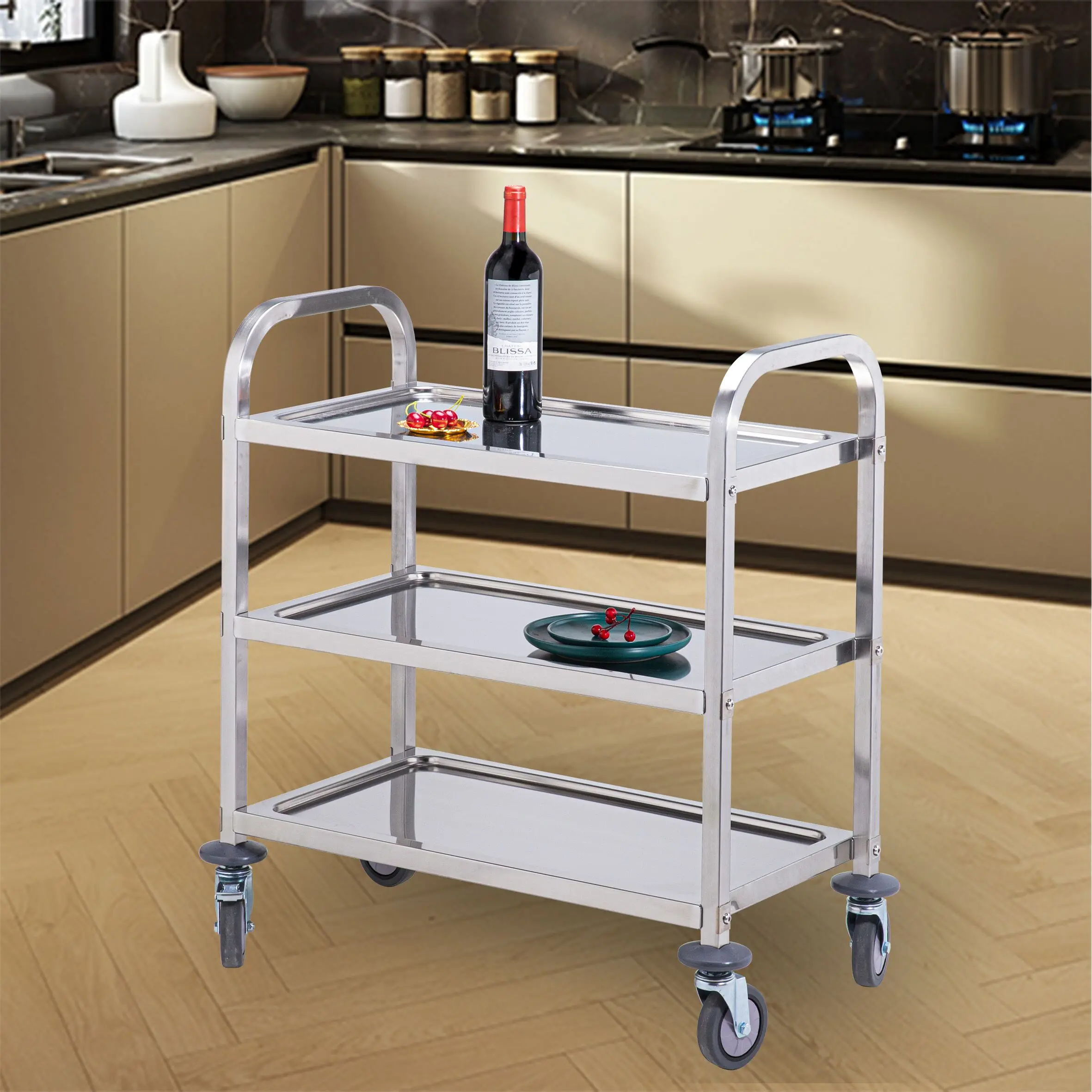 China Fancy Hot Stylish Metal Restaurant Kitchen Used Food Warming Delivery Trolley Cart For Sale Hospital Food Trolley Cart