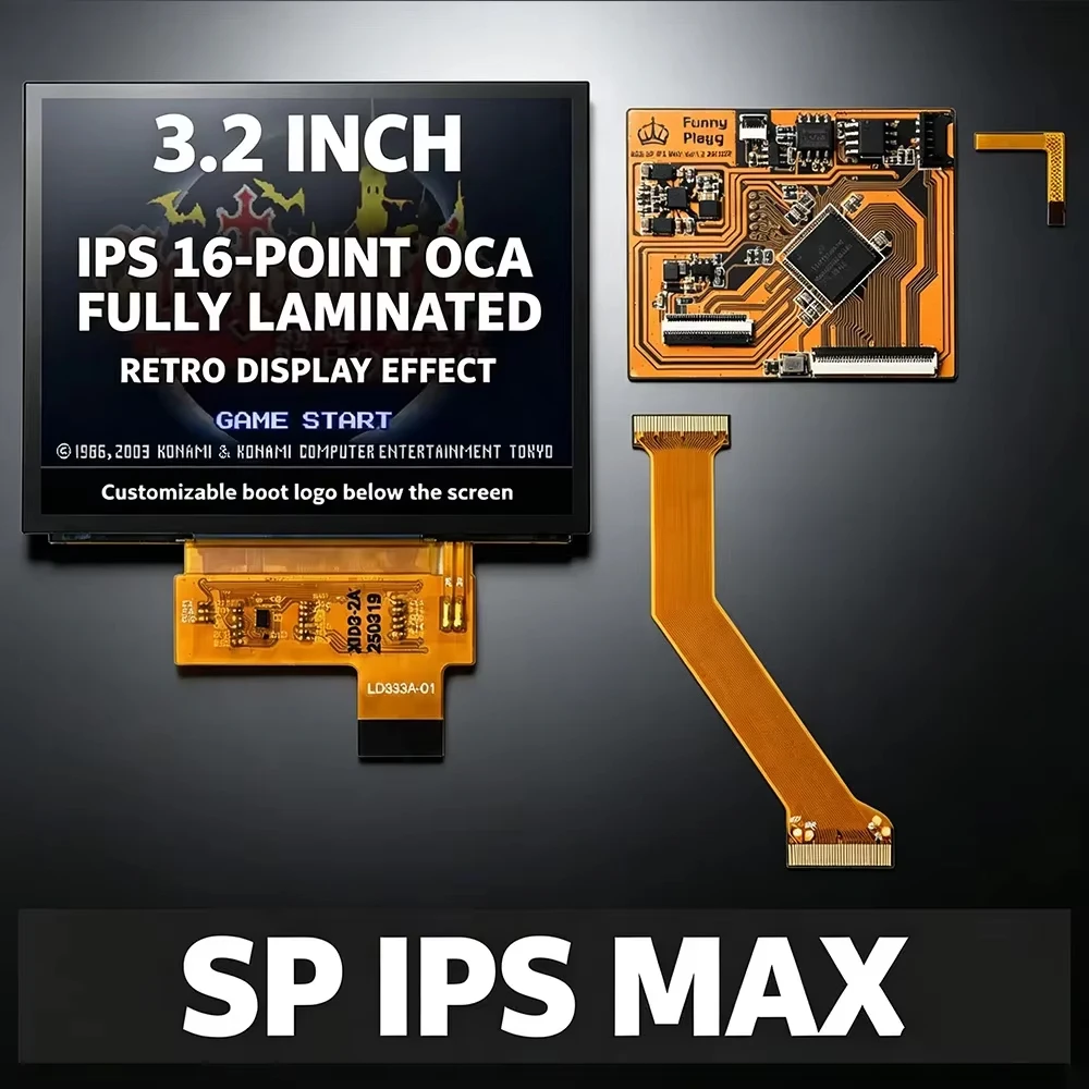 32-inch-ips-max-laminated-lcd-screen-kits-with-dedicated-shell-for-gameboy-advance-sp-gbasp-custom-screen-logo-highlight-ips-v5