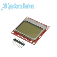 High Quality 84X48 84x84 LCD Module Red baseboard White Backlight Adapter PCB For Nokia 5110 