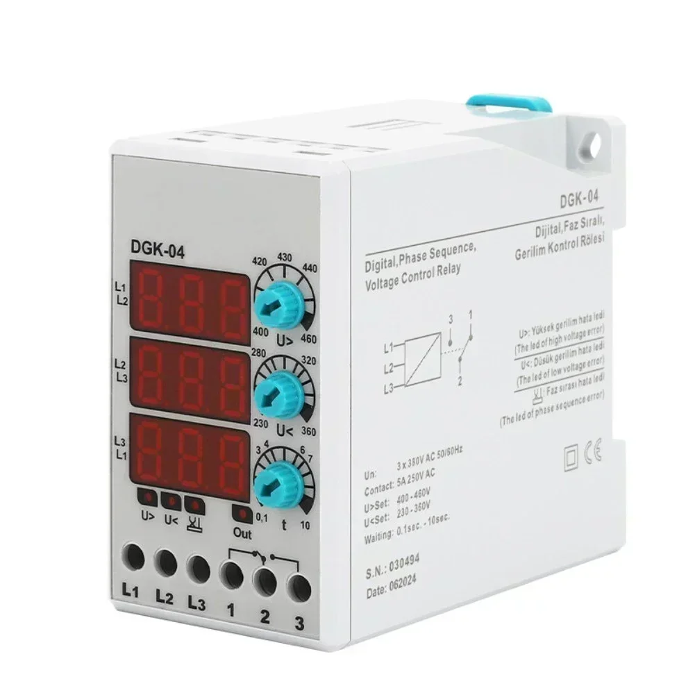 

Реле настройки напряжения для промышленного использования DGK-04, реле контроля напряжения, точность измерения регулирования напряжения 1.