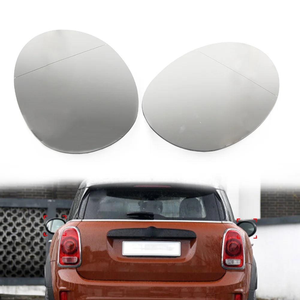 2Pcs Car Rear View Heated Mirror Glass White For Mini F54 F55 F56 F57 F60 51167366039