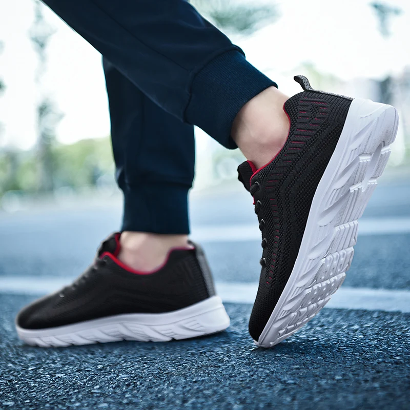 New Athletic Shoes for Men Shoes Sneakers Black Casual Men Mesh Sneakers Breathable Tennis Running Walking Gym Men Shoes