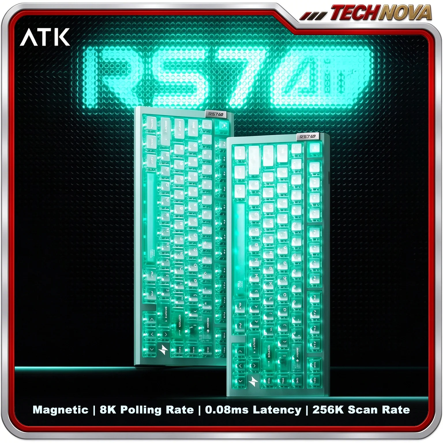 ATK RS7 Air Magnetic Switch Mechanical Keyboard Wired Single Mode High Performance FPS 8k Esports Customized Gaming Keyboard