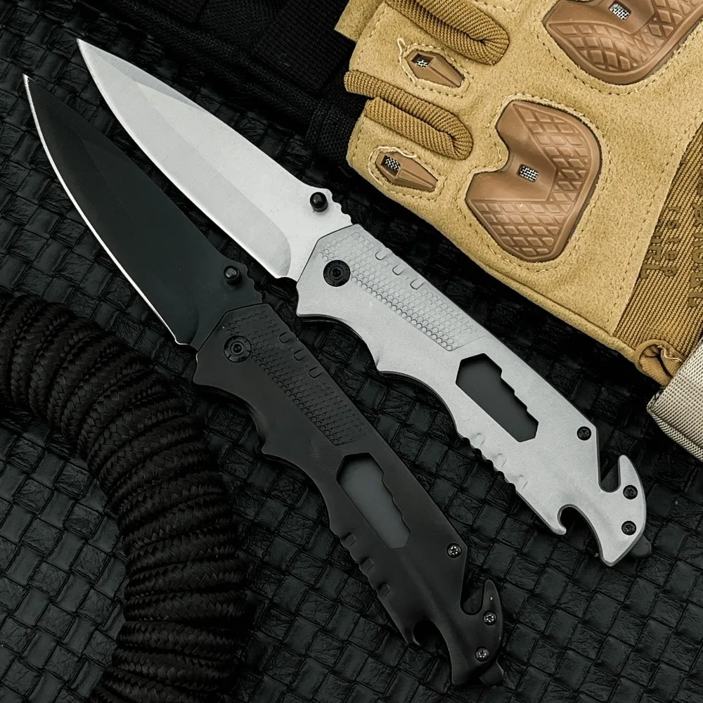 

Многофункциональный походный нож, складной нож для занятий спортом на открытом воздухе, лезвие 5Cr13Mov, стальная ручка 420, прочный карманный нож EDC