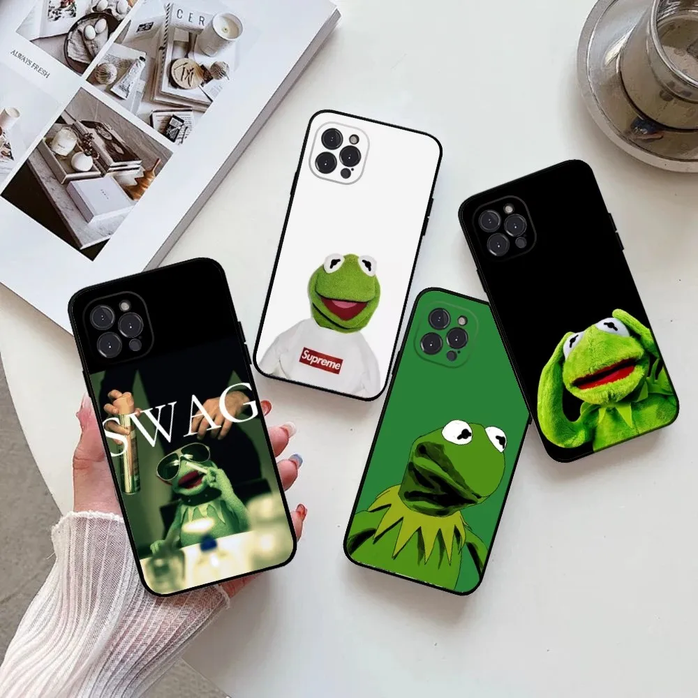 K-Kermit the frog  Phone Case  for IPhone 15,14,13,12,11 Pro Max Mini 8,7 Plus SE2 X XR XS MAX Silcone Soft Covers