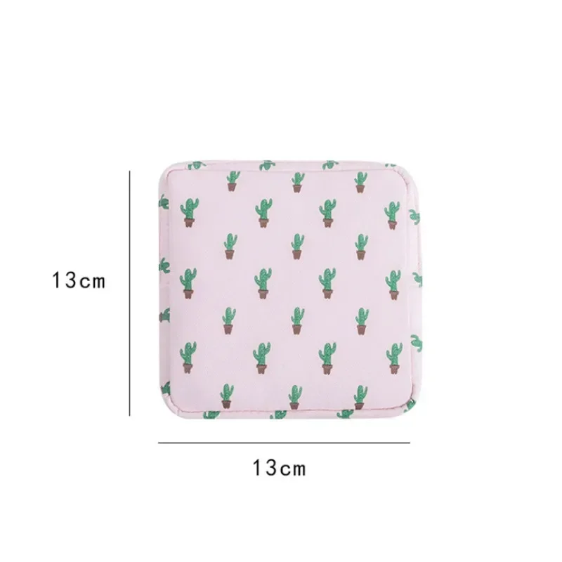 1 Pc Fashion Women\'s Small Cosmetic Bag Travel Mini Sanitary Napkin Storage Bag Coin Money Card Lipstick Storage Wallet Bag