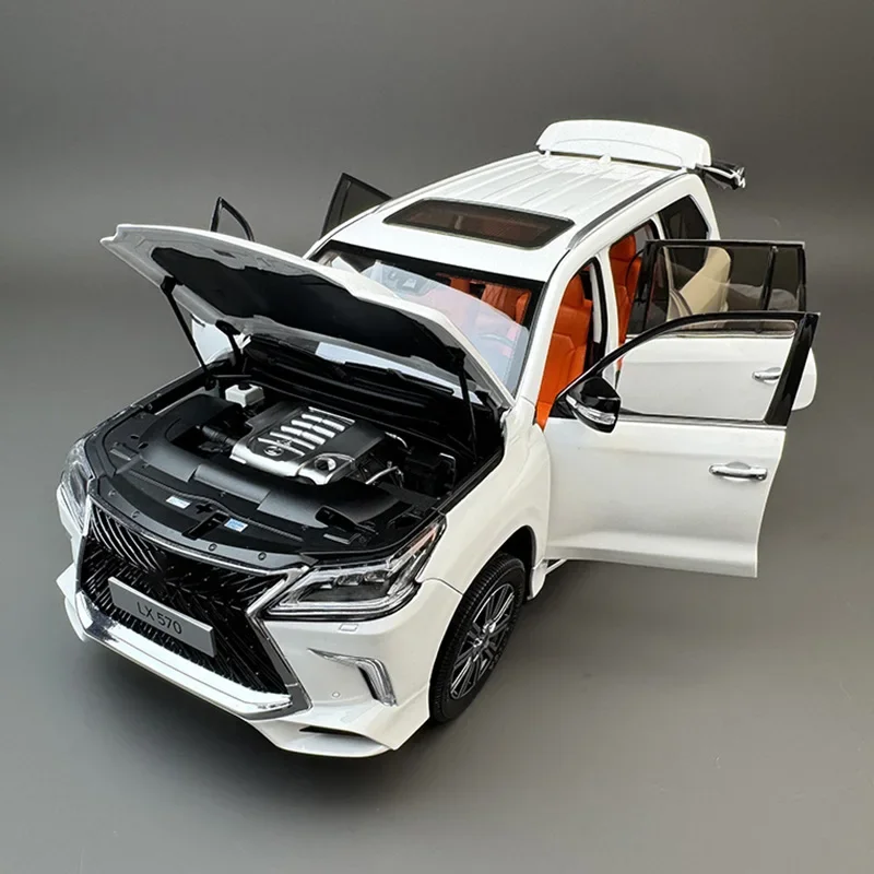 LCD 1:18 for LX570 off-road vehicle SUV alloy car model gift collection collector