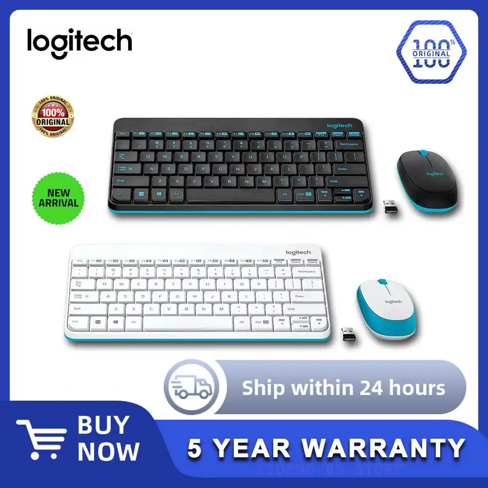 ロジクール MK245 ワイヤレスキーボードとマウスのセット、マルチメディアショートカットキー、静音キー、学生やオフィスでの使用に最適