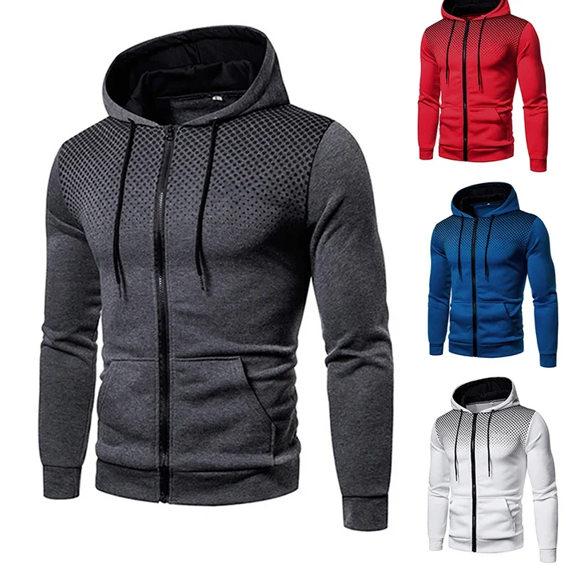 

Mens Fashionable Zipper Hoodie of High Quality Suitable for Daily and Sports Four - Season Motorcycle - Inspired Coat