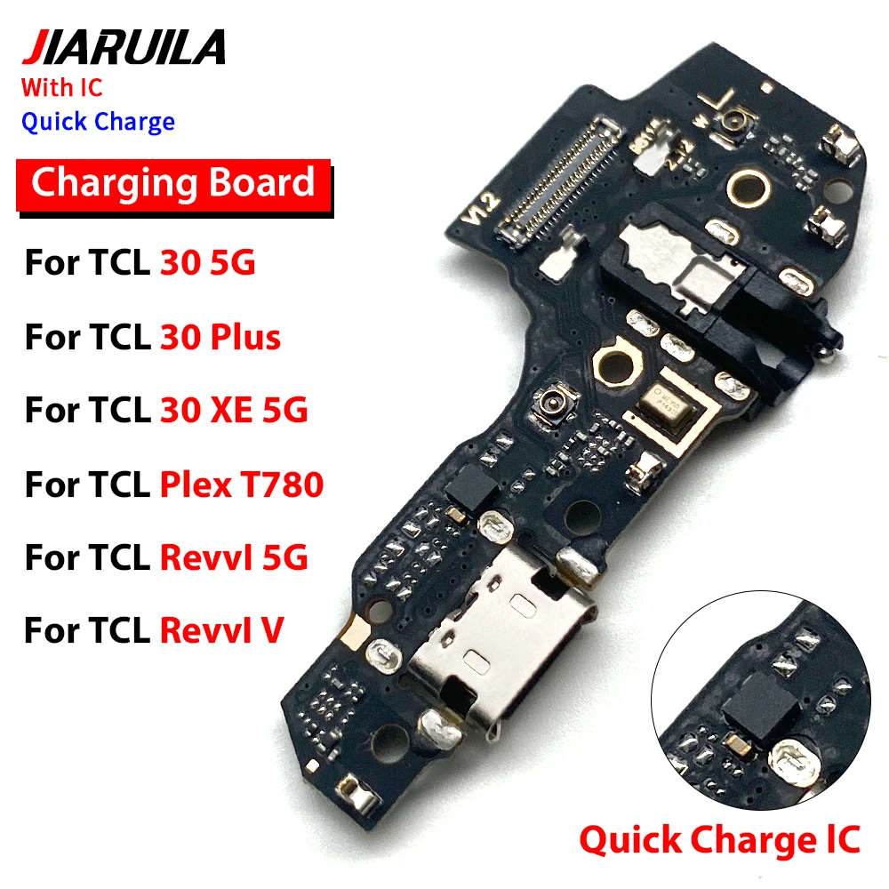 USB Charge Port Jack Dock Connector Charging Board Flex For TCL 30 40 XE 5G Plex T780H Revvl Plus 5G V 306 305 505 406 20 10 5G