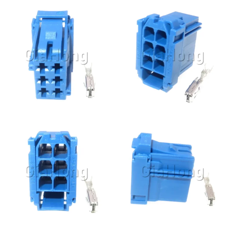 1 Set 6 Ways AC Assembly Auto Parts 1-965641-1 8-968970-1 Automobile Wiring Terminal Socket Car Unsealed Connector