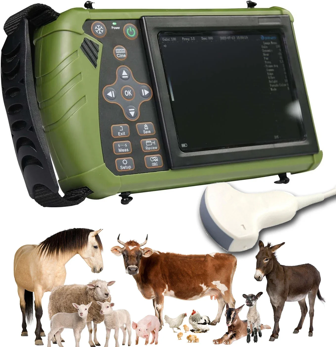 Hot Selling China Manufacture Portable Sheep/Swine/Cattle  Ultrasound Veterinary Scanner Machine For Animal Husbandry