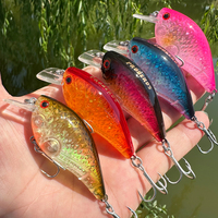 PROBEROS 1pc 7cm/10.5g Simulation Crankbait Wobbler Fishing Lure, 2.7inch/0.37oz Bionic Floating Hard Jerkbait, Fishing Tackle