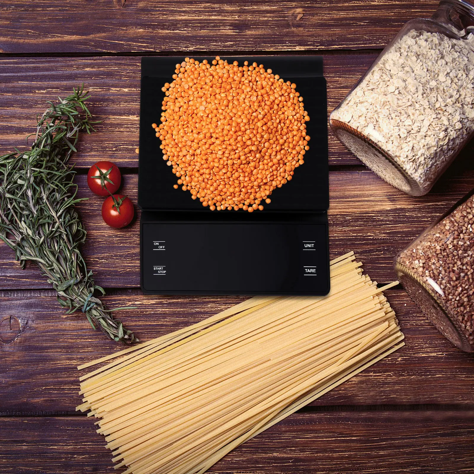 

3Kg 0.1g Professional Coffee Scale Digital Kitchen Scale Timer Function Low Power Indicator Auto LED Display Black