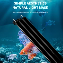 18~78CM Super Bright Lamp LED Aquarium Light For Aquatic Plant Fish Tank Extensible Clip Lamp 110-240V