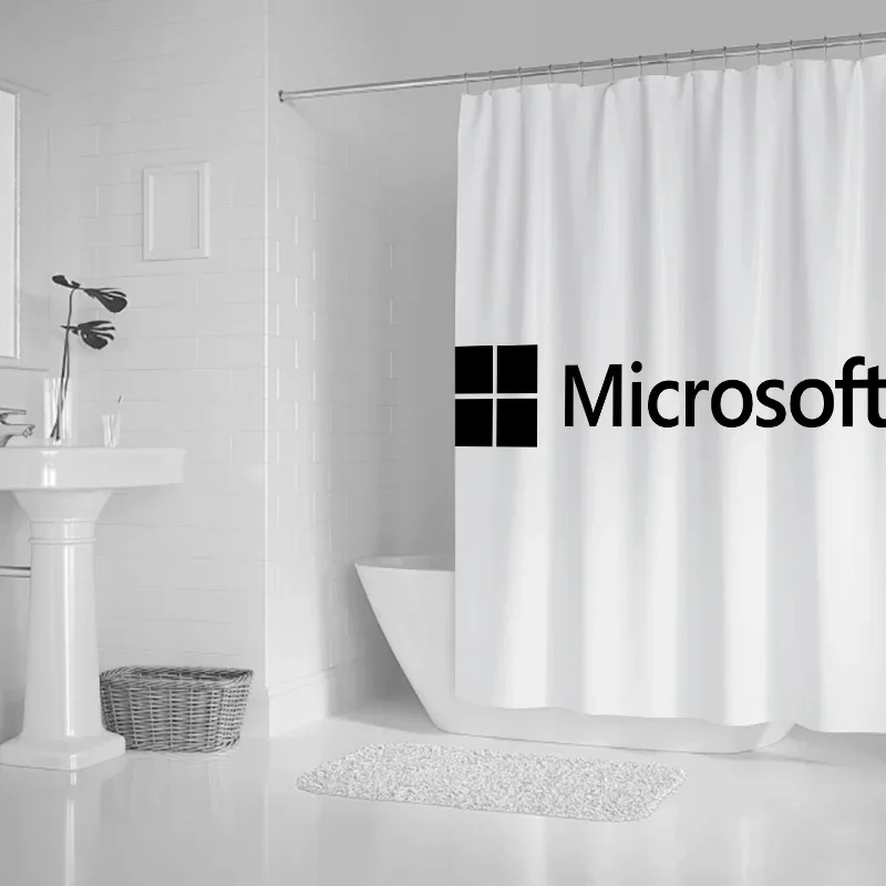 Bath Microsofts ผ้าม่านห้องน้ําผ้าม่านกันน้ําสําหรับห้องน้ําพับอุปกรณ์เสริมฉากกั้นห้องนอน Fabr%4¥p