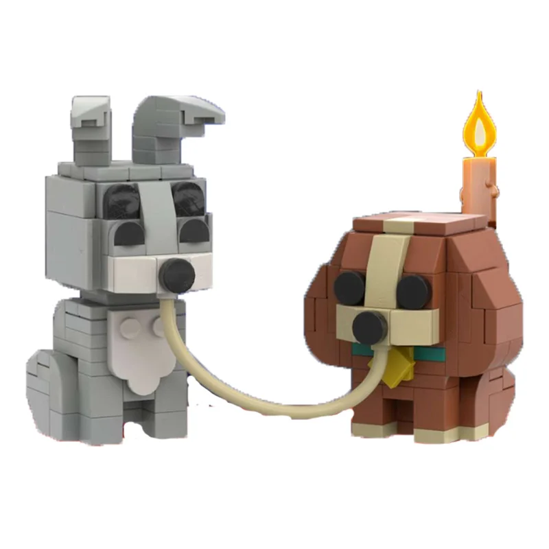 192 pçs moc diferentes cães blocos de construção modelo montagem educacional diy tijolos técnicos brinquedo conjunto para meninos presente festival