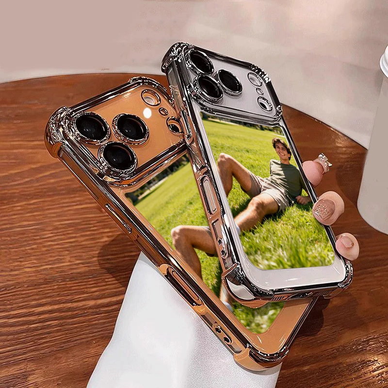 DIY Customized Photo Electroplated Shockproof Mobile Phone Case for iPhone 17 16 16e 15 14 13 12 11 Pro Max Air Plus Back Cover view 3