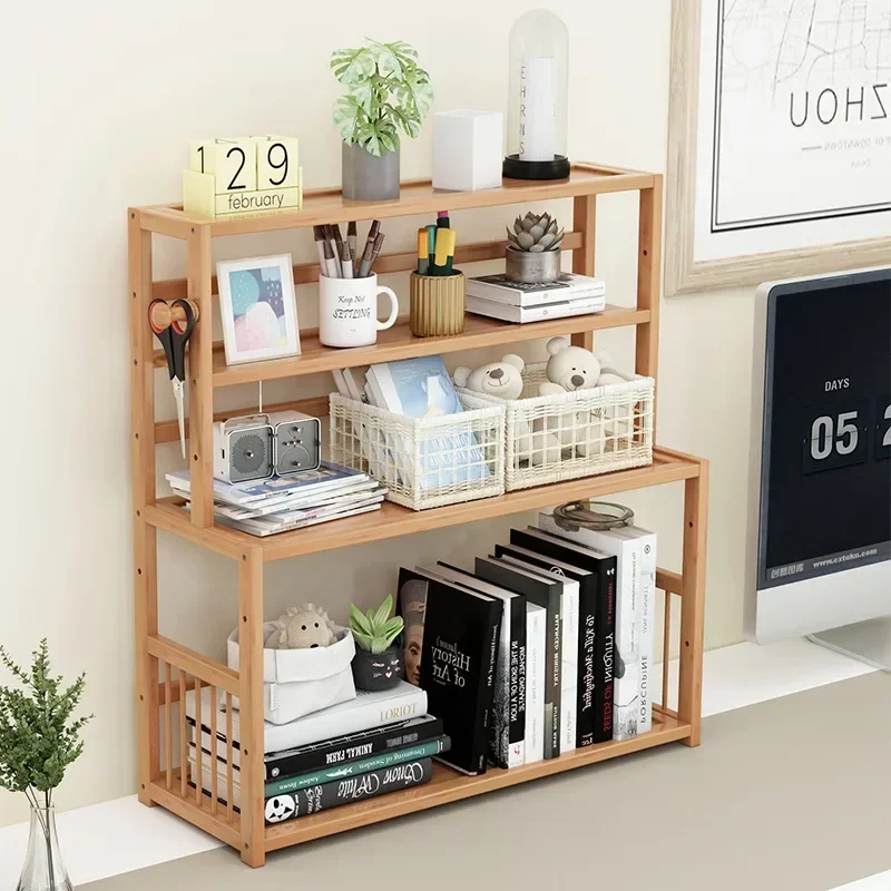 

Storage Holders Rack Desk Student Bookshelf Simple Desktop Shelving Home Office Simple Small Bookcase Dormitory Storage Children