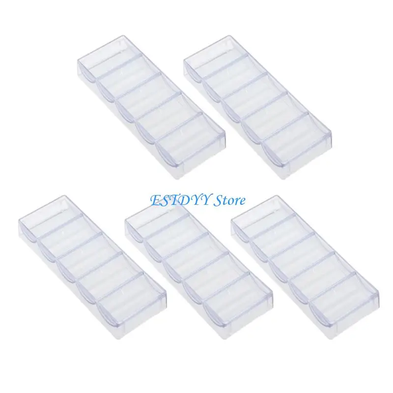 G6DE Clear Acrylic 5 Chip Secure Storage for Professional