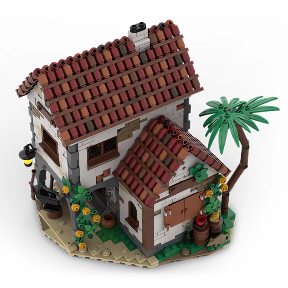 

C9214Y03 Hut Cottage by the Island Modular Building House 1332 Parts Gift