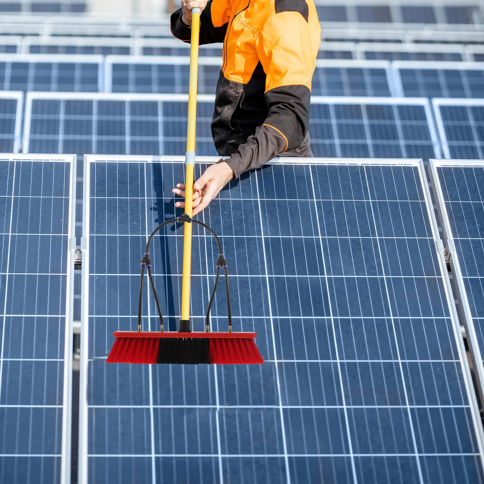 

Solar Panel Photovoltaic Brush Head Universal Replacement Brush Refills for Panel Cleaning Maintenance Scrubber Tool