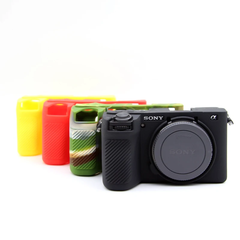 Rubber Silicon Armor Skin Case Body Cover Protector for Sony Alpha 6700 ILCE-6700 A6700 Mirrorless Camera Protective Soft Bag