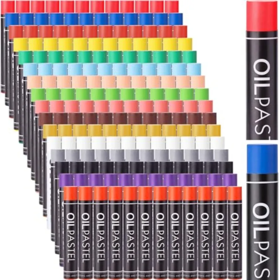 

192 Pcs Soft Oil Pastels Bulk Artists Oil Crayons for Art Junior Painting Blending Layering Shading Drawing