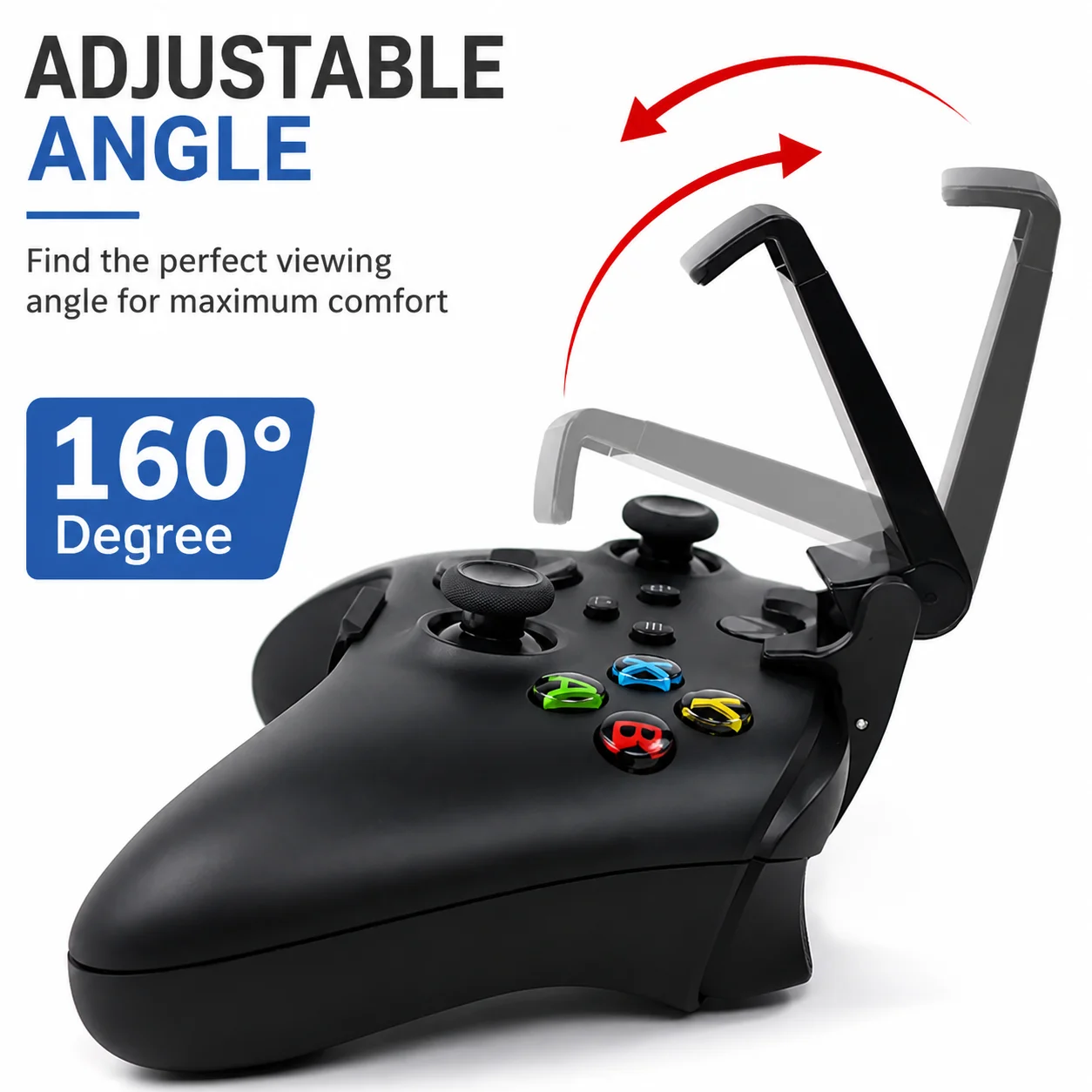 Mobile Phone Clip Mount Holder For Xbox Series S X Controller Adjustable Gamepad Handle Bracket Gaming Cell Phone Stand view 5